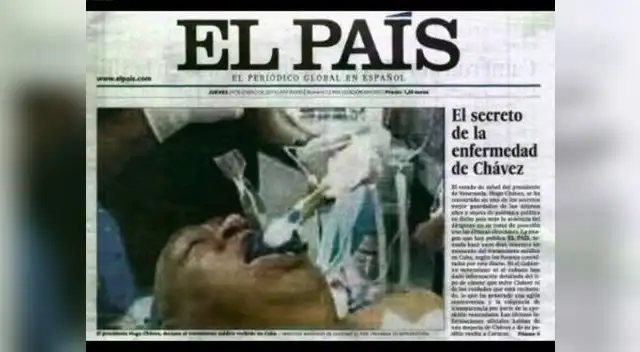 Portada de la edición impresa de El País, con la polémica foto, y que fue sacada de circulación.