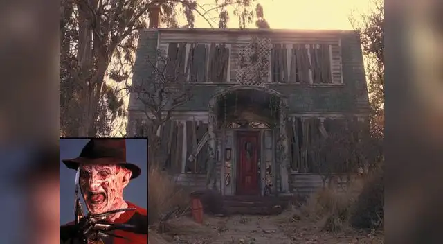 Fachada de la casa de Freddy Krueger en Pesadilla en Elm Street.