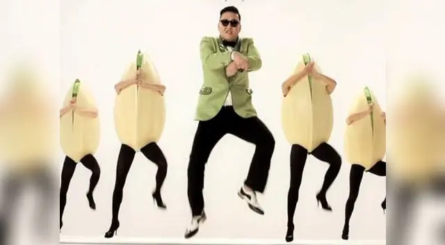 PSY se viste de pistacho para el Super Bowl PSY se viste de pistacho para el Super Bowl