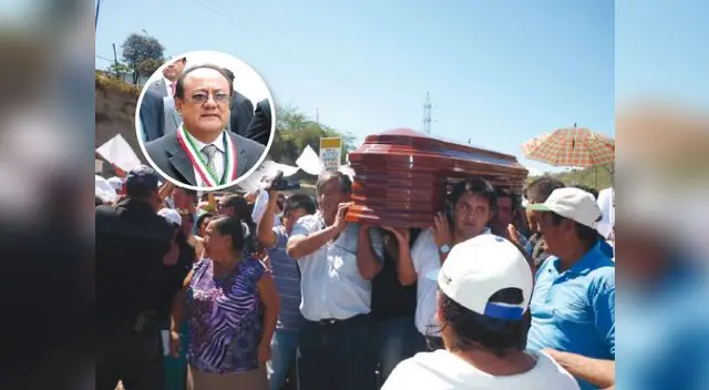 Cuerpo de la víctima es trasladado por las calles de Bagua. Cuerpo de la víctima es trasladado por las calles de Bagua.