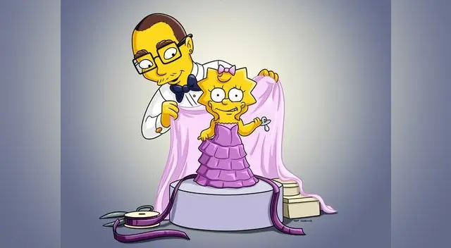 Maggie Simpson busca que vestir en los Oscar.