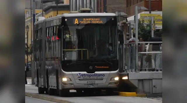 Metropolitano será suspendido en Alfonso Ugarte por fiesta del Apra.