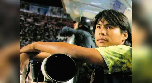 Luis Choy con su inseparable compañera. Luis Choy con su inseparable compañera.