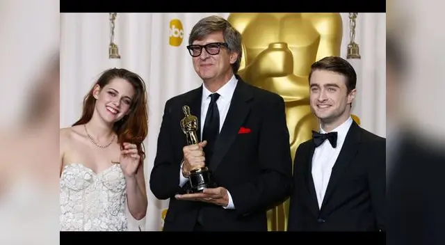 Kristen Stewart y Daniel Radcliffe juntos en la ceremonia del Oscar.