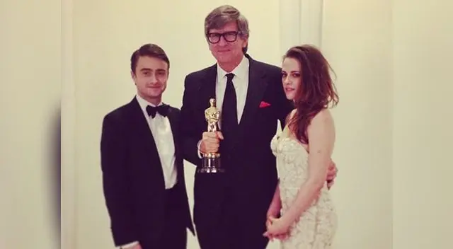 Kristen Stewart y Daniel Radcliffe juntos en la ceremonia del Oscar.