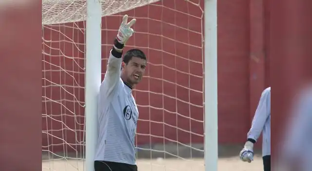 Erick Delgado, arquero del Cienciano. Erick Delgado, arquero del Cienciano.