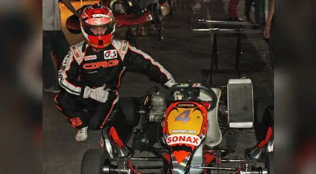 Guty Michelsen quedó tercero en La Hora Nocturna de Kartismo y sigue preparándose para el mundial.