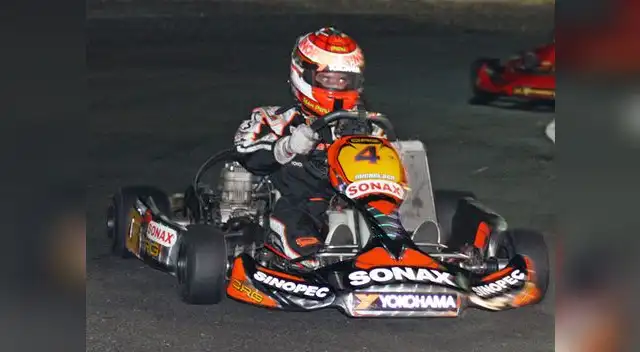 Guty Michelsen quedó tercero en La Hora Nocturna de Kartismo y sigue preparándose para el mundial.