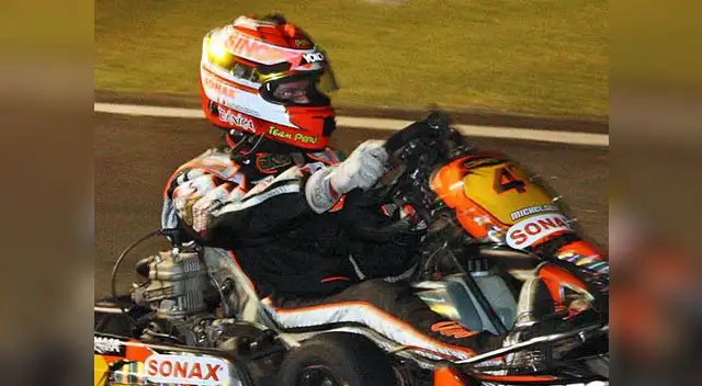 Guty Michelsen quedó tercero en La Hora Nocturna de Kartismo y sigue preparándose para el mundial.