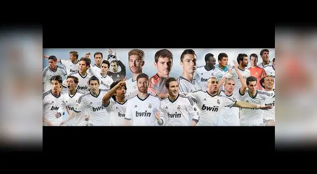 Equipo en pleno de Real Madrid