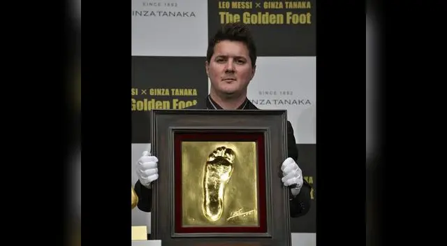 Lionel Messi: inmortalizan su pie de oro.