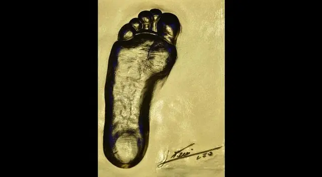 Lionel Messi: inmortalizan su pie de oro.