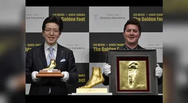 Lionel Messi: inmortalizan su pie de oro.