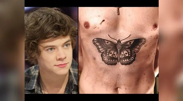 Harry Styles y su nuevo tatuaje: una mariposa. Harry Styles y su nuevo tatuaje: una mariposa.