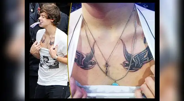 Harry Styles y otro de sus tatuajes. Harry Styles y otro de sus tatuajes.