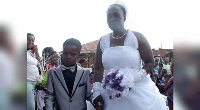 Sudáfrica: Niño de 8 años se casa con mujer de 61 por orden de su abuelo fallecido.