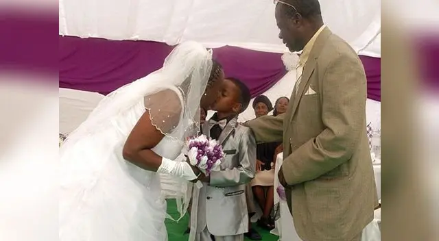 Sudáfrica: Niño de 8 años se casa con mujer de 61 por orden de su abuelo fallecido.