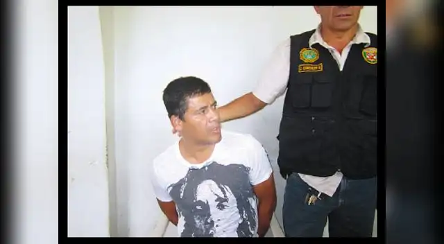 Ivan Nole al momento de ser llevado por la policía a la Seincri.