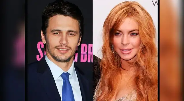 James Franco y Lindsay Lohan.