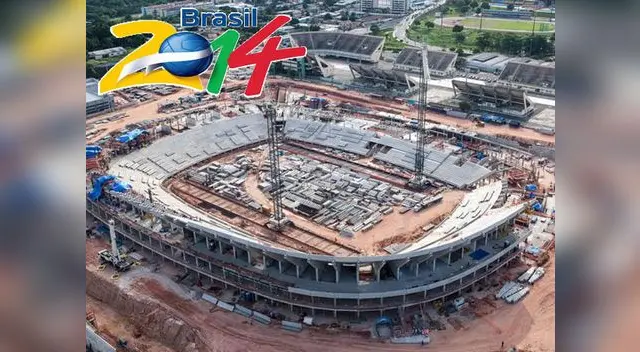Un obrero perdió la vida al caer de una altura de 5 metros cuando realizaba trabajos en el estadio Arena da Amazonía, Brasil.