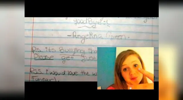 Bullying: Dolorosa carta suicida de niña contenía una carita triste.