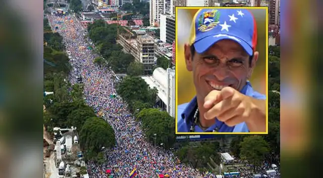 Venezuela: la avenida Bolívar es abarrotada por cientos de miles de simpatizantes de Henrique Capriles Radonsky. (Video: Globovisión / RPPTv)