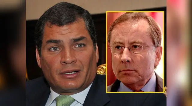 Rafael Correa defiende a su embajador, Rodrigo Riofrío, y ratifica la decisión de no cambiarlo por ser él el agredido.