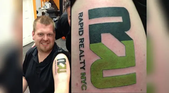 Trabajadores de la compañía Rapid Realty se tatúan logo para obtener aumento de sueldo Trabajadores de la compañía Rapid Realty se tatúan logo para obtener aumento de sueldo