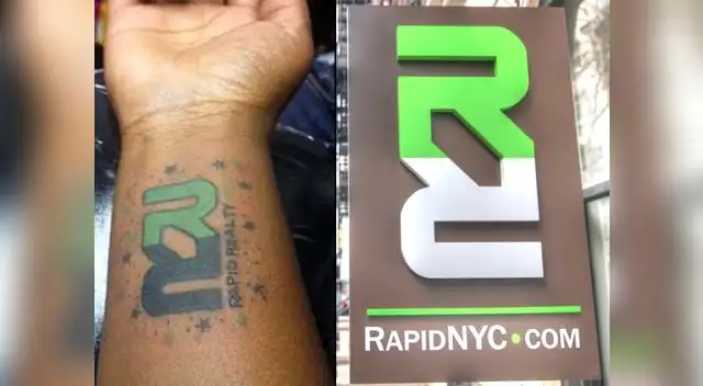 Trabajadores de la compañía Rapid Realty se tatúan logo para obtener aumento de sueldo Trabajadores de la compañía Rapid Realty se tatúan logo para obtener aumento de sueldo