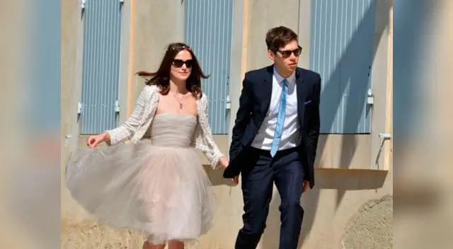 Keira Knightley y su esposo. Keira Knightley y su esposo.