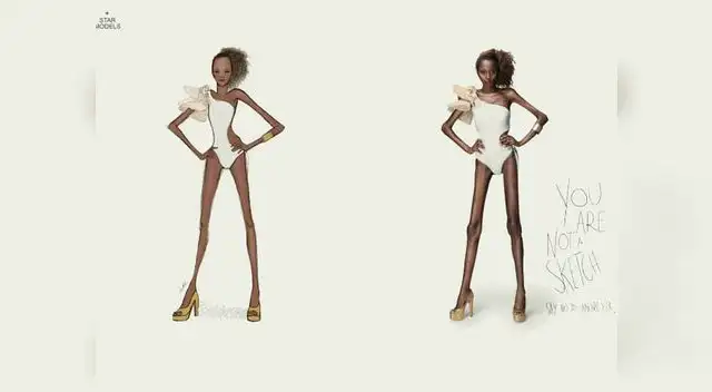 Impactante campaña en Brasil contra la anorexia