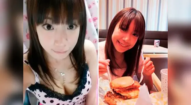Modelo japonesa asegura que comer hamburguesas hizo crecer su busto. Modelo japonesa asegura que comer hamburguesas hizo crecer su busto.
