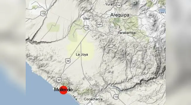Sismo de 3.8 grados en Mollendo, Arequipa Sismo de 3.8 grados en Mollendo, Arequipa