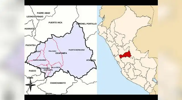 sismo de 4.2 grados se registró en Oxapampa, departamento de Pasco