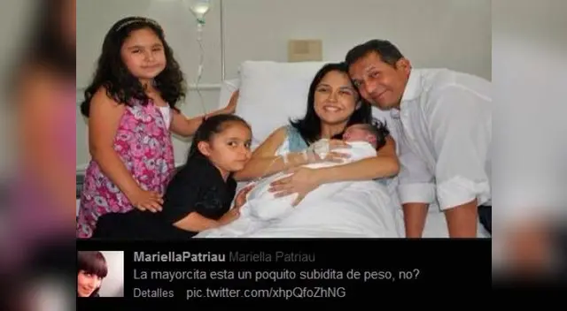 Mariella Patriau lanzó comentario desatinado a una de las hijas del presidente Ollanta Humala. Mariella Patriau lanzó comentario desatinado a una de las hijas del presidente Ollanta Humala.
