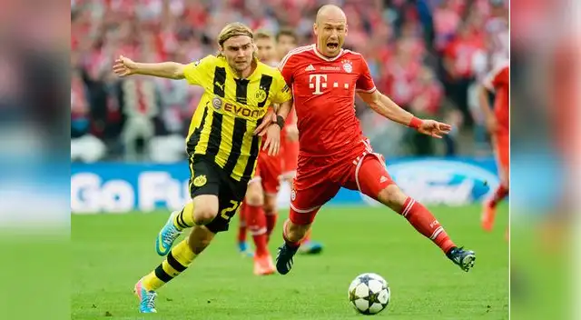 Robben marcó el segundo tanto del Bayern y le dio el título de la Champions League.