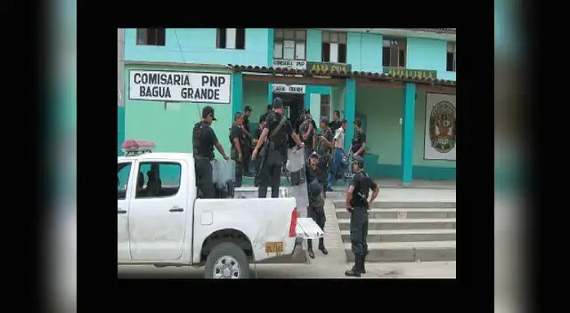 La Policía busca a los delincuentes.