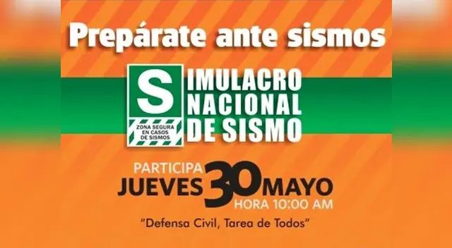 Simulacro Nacional de Sismo Simulacro Nacional de Sismo