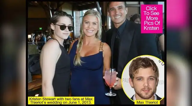 Kristen Stewart en la boda de su amigo