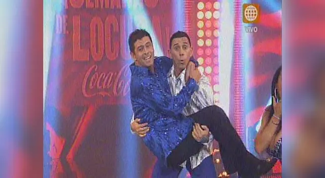 El Gran Show: Miguel Rebosio y Puchungo Yáñez bailaron juntos.