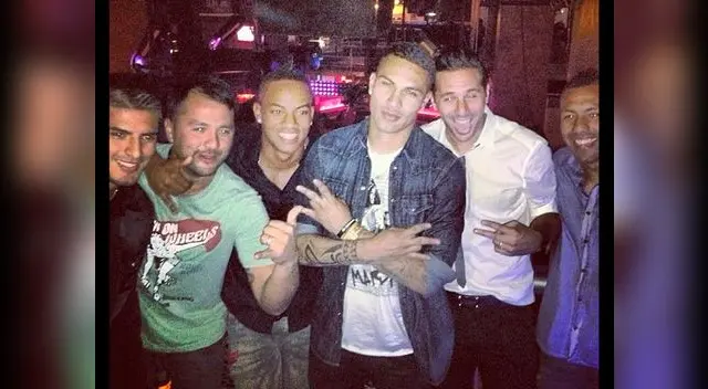 Claudio Pizarro, Paolo Guerrero y Loco Vargas se fueron de juerga.