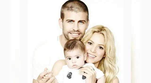 Gerard Piqué, Shakira y el bebé Milan Gerard Piqué, Shakira y el bebé Milan
