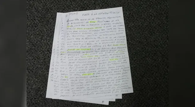 Esta es la misiva que Carlos Timaná envió a El Popular.