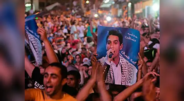 La gente salió a festejara las calles el triunfo de Mahommed Assaf.