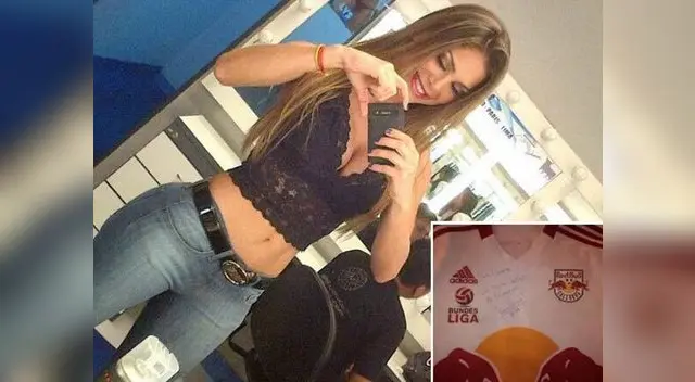 Yordy Reyna regaló camiseta autografiada a Vanessa Jerí