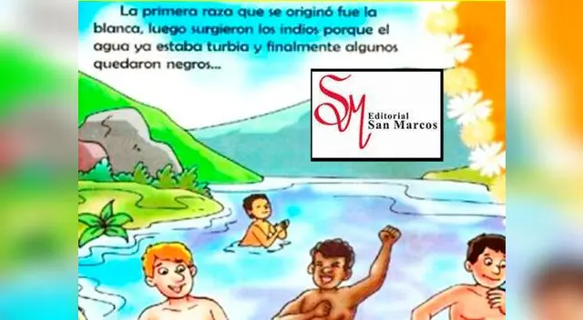 Editorial San Marcos defiende libro con alto contenido racista.