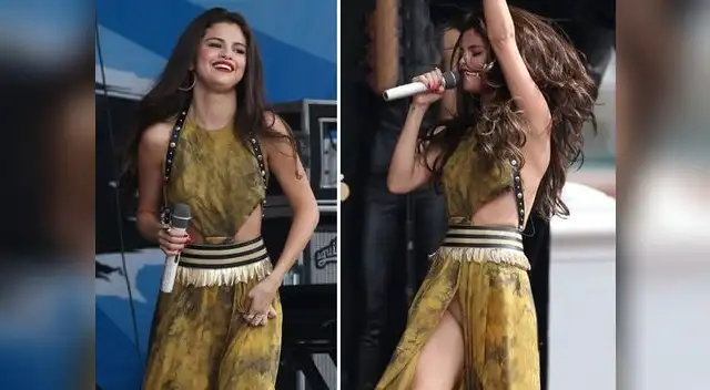 Selena Gomez sufrió un percance con su vestuario durante concierto en Boston