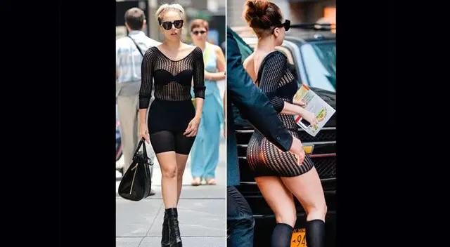 Lady Gaga regresa al lente publico mostrando su trasero.