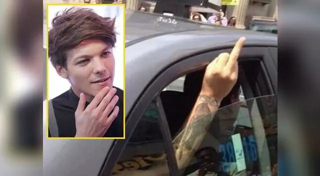 Louis Tomlinson de One Direction hizo gesto obsceno a fans