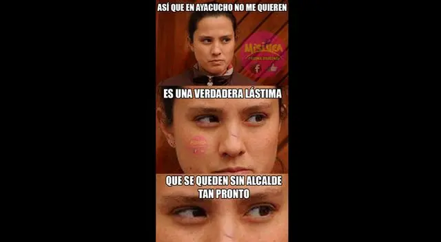 Rosario Ponce en memes: se quedó sin trabajo en Ayacucho.
